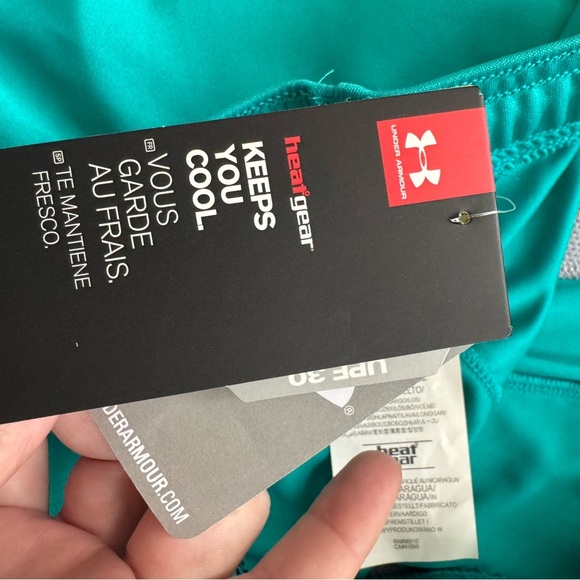 Under Armour Kids Teal and Black Shorts - Picture 4 of 5